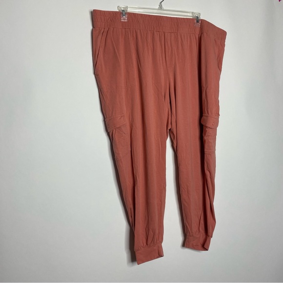 Anybody Cozy Knit Cargo Jogger Pants 3X Salmon Pink - Picture 7 of 7